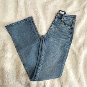 H&M High Waist Flare Stretch Denim Full Length Jeans